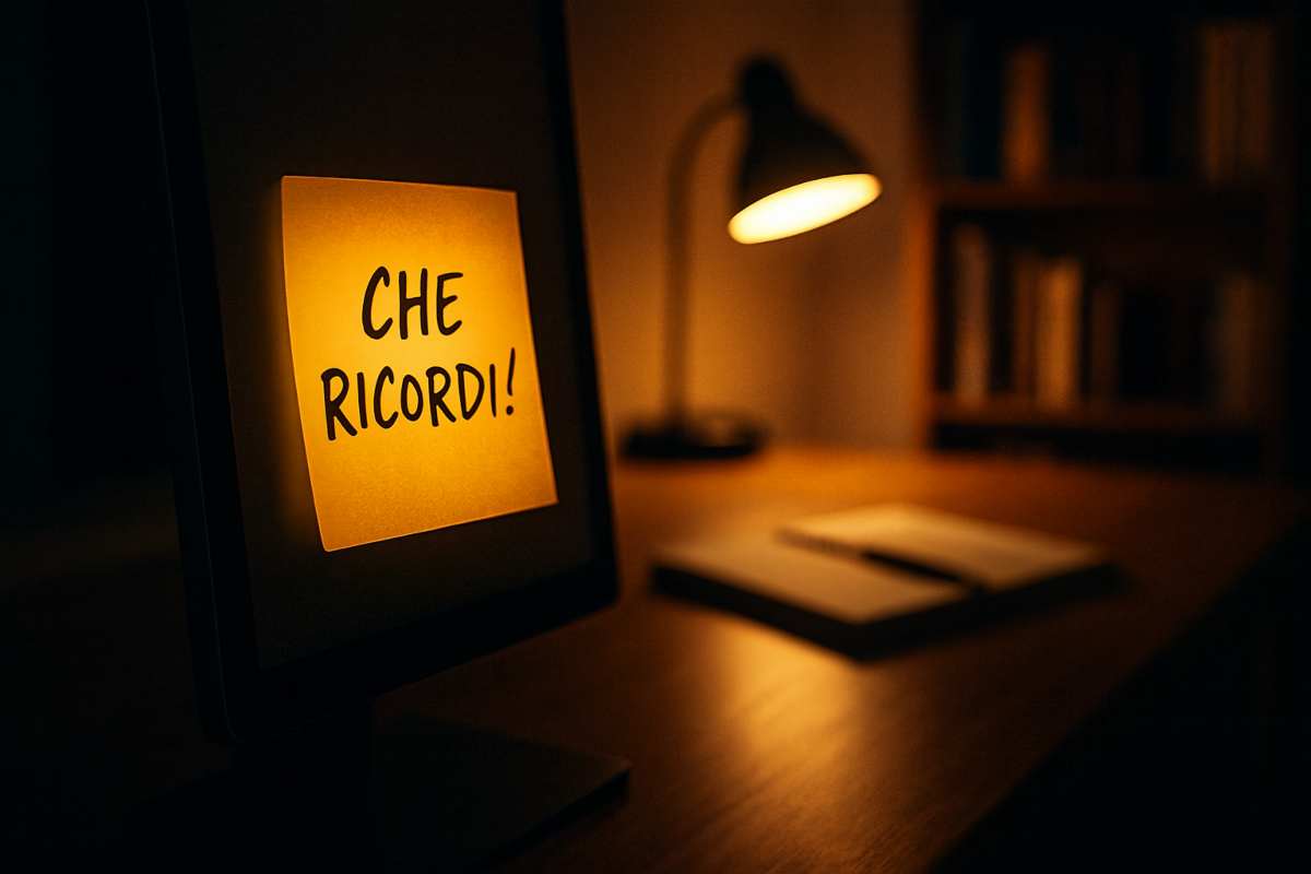 Post-it con su scritto Che Ricordi